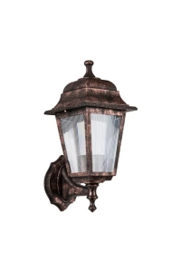 Bahçe Armatürü Kare Aplik Bakır